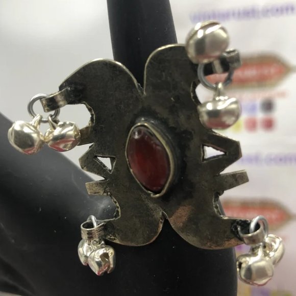 Afghan vintage ring, Afghan Bells Ring, Kuchi Jewelry, Afghan Earrings - Picture 4 of 5